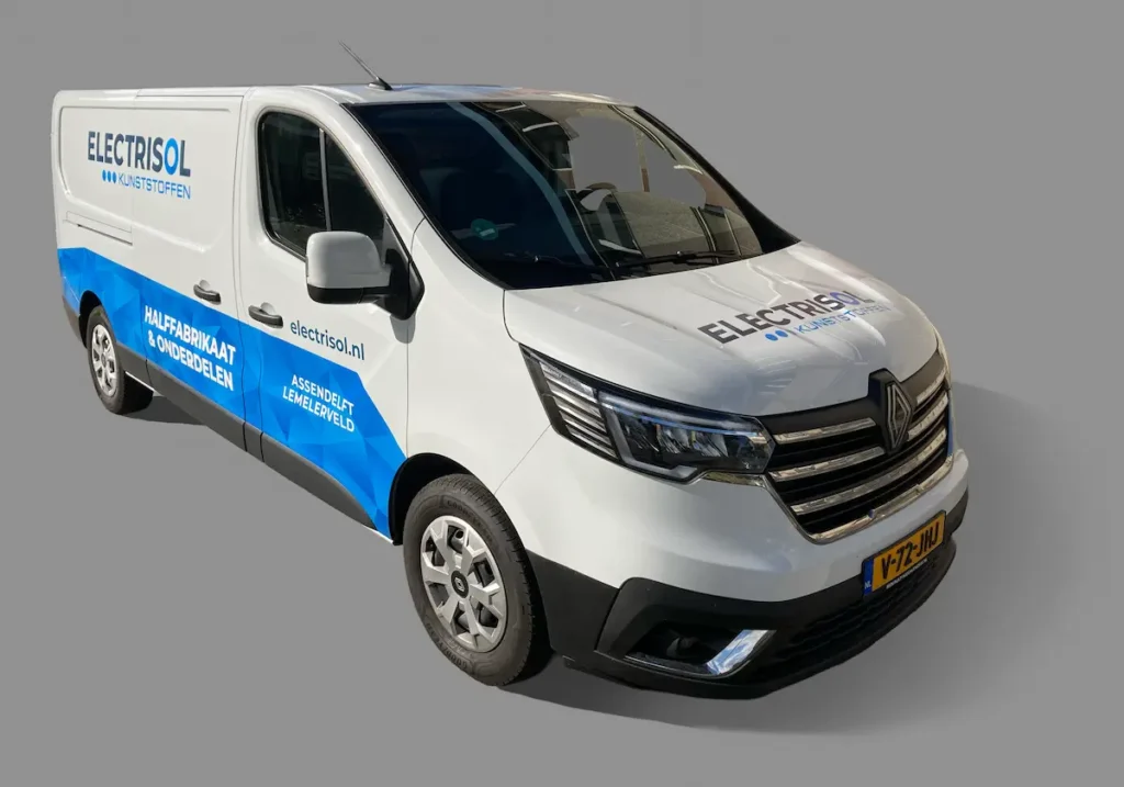 Electrisol Kunststoffen Branding Busje